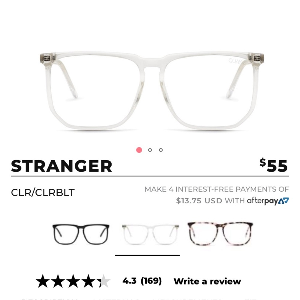 Quay Blue Light glasses